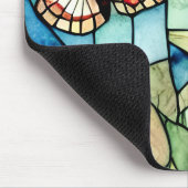 可愛いハンドスケッチ森林緑のパタかわいらしーン マウスパッド (コーナー)