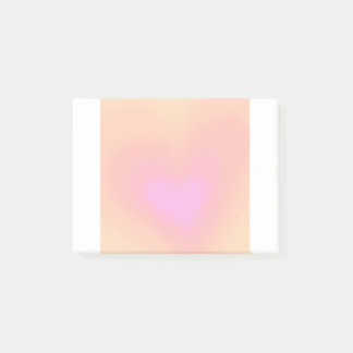 可愛いハートグラデーションのポストイットノート ポストイット