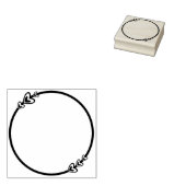 可愛いハートサークル ラバースタンプ (押印)