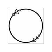 可愛いハートサークル ラバースタンプ (インプリント)