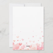 可愛いハートハッピーガレンティンズデイベスティー写真 シーズンカード (裏面)