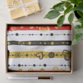 可愛いハートハンドドリングパターン 薄葉紙 (ギフト)