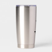 可愛いハートパーソナライズされた名 保温保冷タンブラー (正面)