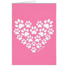 可愛いハートピンクのポープリント