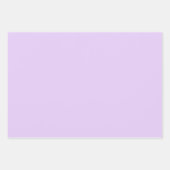 可愛いハートプリントラベンダーラッピングシートセット3 ラッピングペーパーシート (正面2)