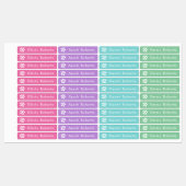 可愛いハートポーカスタムトのカラー服 ラベル (シート)