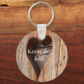 可愛いハート切り出しキーチェーン キーホルダー (正面)