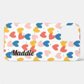 可愛いハート名前をカスタムするIPhoneケース Case-Mate iPhoneケース (裏面 (横))