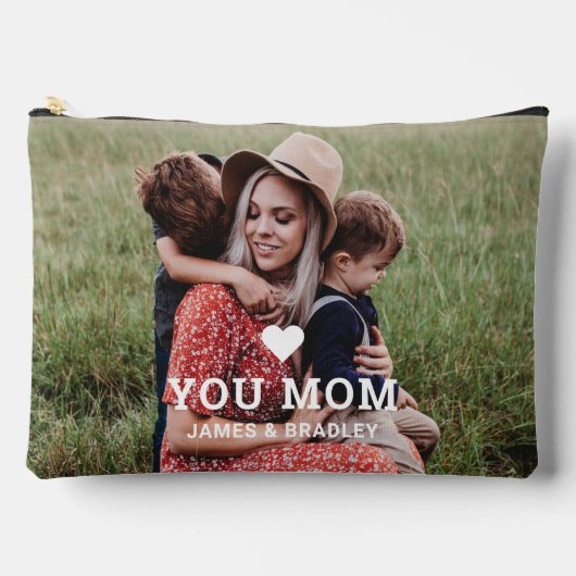 可愛いハート愛あなた母の日の写真 アクセサリーポーチ (正面)