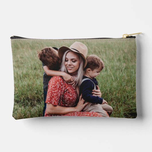 可愛いハート愛あなた母の日の写真 アクセサリーポーチ (裏面)