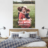 可愛いハート愛あなた母の日の写真 キャンバスプリント (インサイチュ (寝室))