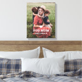 可愛いハート愛あなた母の日の写真 キャンバスプリント (インサイチュ (寝室))
