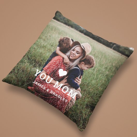 可愛いハート愛あなた母の日の写真 クッション