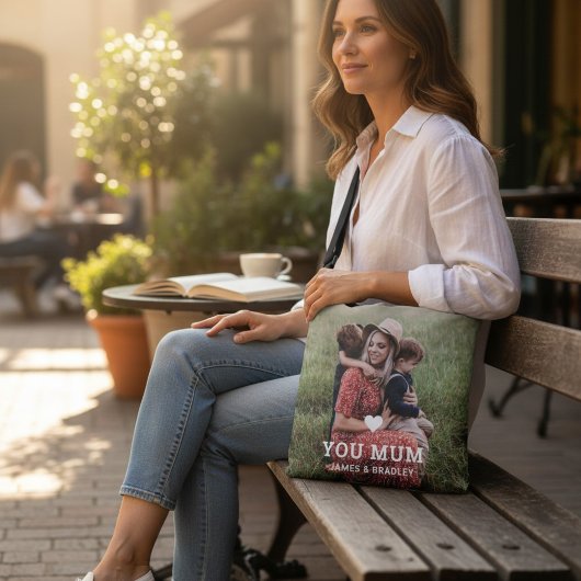 可愛いハート愛あなた母の日の写真 クロスボディバッグ