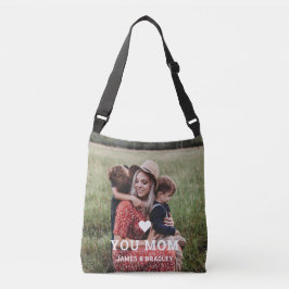 可愛いハート愛あなた母の日の写真 クロスボディバッグ