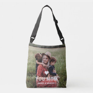可愛いハート愛あなた母の日の写真 クロスボディバッグ
