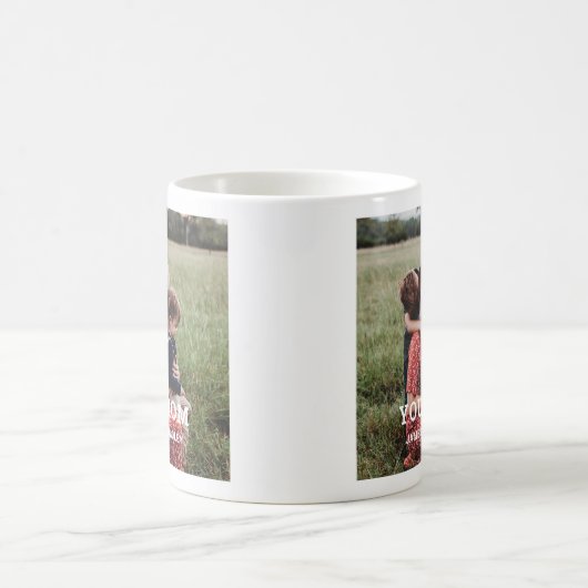 可愛いハート愛あなた母の日の写真 コーヒーマグカップ (中央)