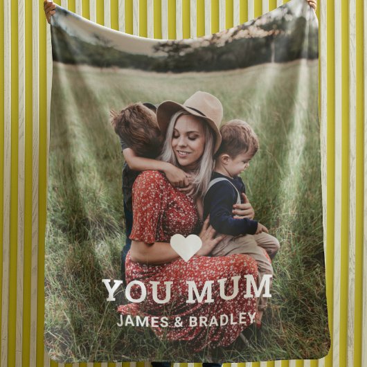 可愛いハート愛あなた母の日の写真 シェルパブランケット