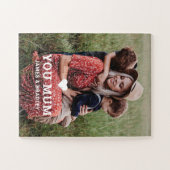 可愛いハート愛あなた母の日の写真 ジグソーパズル (横)