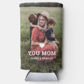 可愛いハート愛あなた母の日の写真 スリム缶クーラー (正面)