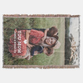 可愛いハート愛あなた母の日の写真 スローブランケット (正面)