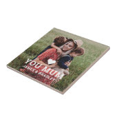 可愛いハート愛あなた母の日の写真 タイル (側面)