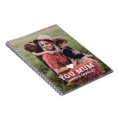 可愛いハート愛あなた母の日の写真 ノートブック (右側)