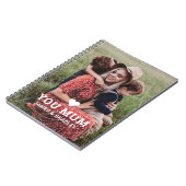 可愛いハート愛あなた母の日の写真 ノートブック (左側)