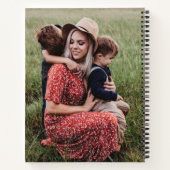 可愛いハート愛あなた母の日の写真 ノートブック (裏面)