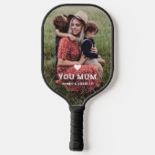 可愛いハート愛あなた母の日の写真 ピックルボールラケット (裏面)