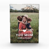 可愛いハート愛あなた母の日の写真 フォトブロック (正面)