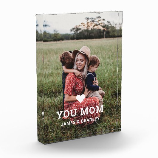 可愛いハート愛あなた母の日の写真 フォトブロック (左)