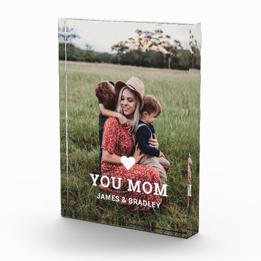 可愛いハート愛あなた母の日の写真 フォトブロック (右)