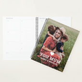 可愛いハート愛あなた母の日の写真 プランナー手帳 (ディスプレー)