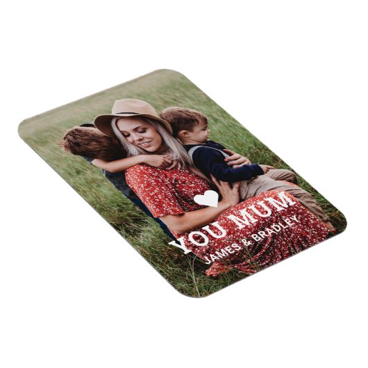 可愛いハート愛あなた母の日の写真 マグネット (右側)