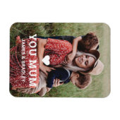 可愛いハート愛あなた母の日の写真 マグネット (横)