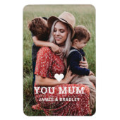 可愛いハート愛あなた母の日の写真 マグネット (縦)