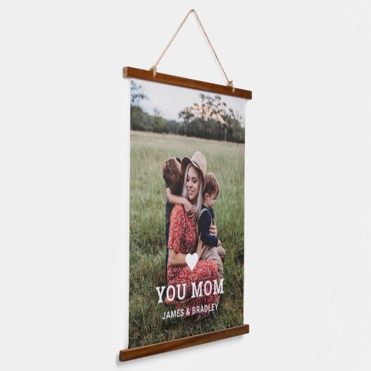 可愛いハート愛あなた母の日の写真 吊り下げ型タペストリー (傾斜あり)