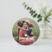 可愛いハート愛あなた母の日の写真 招待状 (スタンド正面)