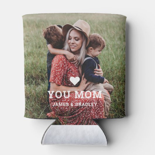 可愛いハート愛あなた母の日の写真 缶クーラー (裏面)