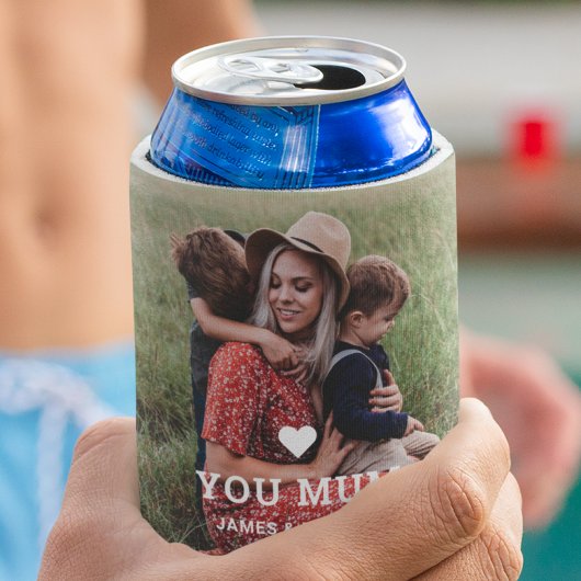 可愛いハート愛あなた母の日の写真 缶クーラー