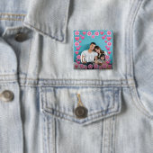 可愛いハート愛あなた母の日の写真 缶バッジ (インサイチュ)