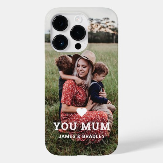 可愛いハート愛あなた母の日の写真 Case-Mate iPhoneケース (裏面)