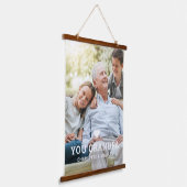 可愛いハート愛のおじいちゃん写真名 吊り下げ型タペストリー (傾斜あり)