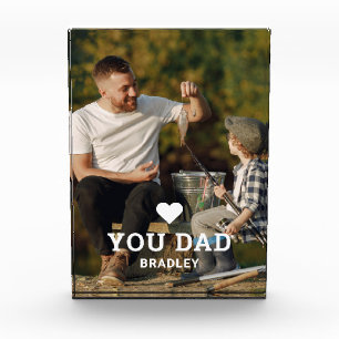 可愛いハート愛YOUパパ写真名 フォトブロック