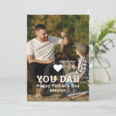可愛いハート愛YOUパパ写真父の日 シーズンカード (スタンド正面)