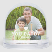 可愛いハート愛YOU DADDY父の日写真 (裏面)