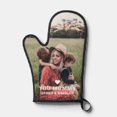 可愛いハート愛YOU MUMMY写真母の日 鍋つかみ (正面)