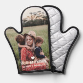 可愛いハート愛YOU MUMMY写真母の日 鍋つかみ (正面/裏面)