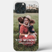 可愛いハート愛YOU MUMMY Mother's Day写真 Case-Mate iPhoneケース (裏面)